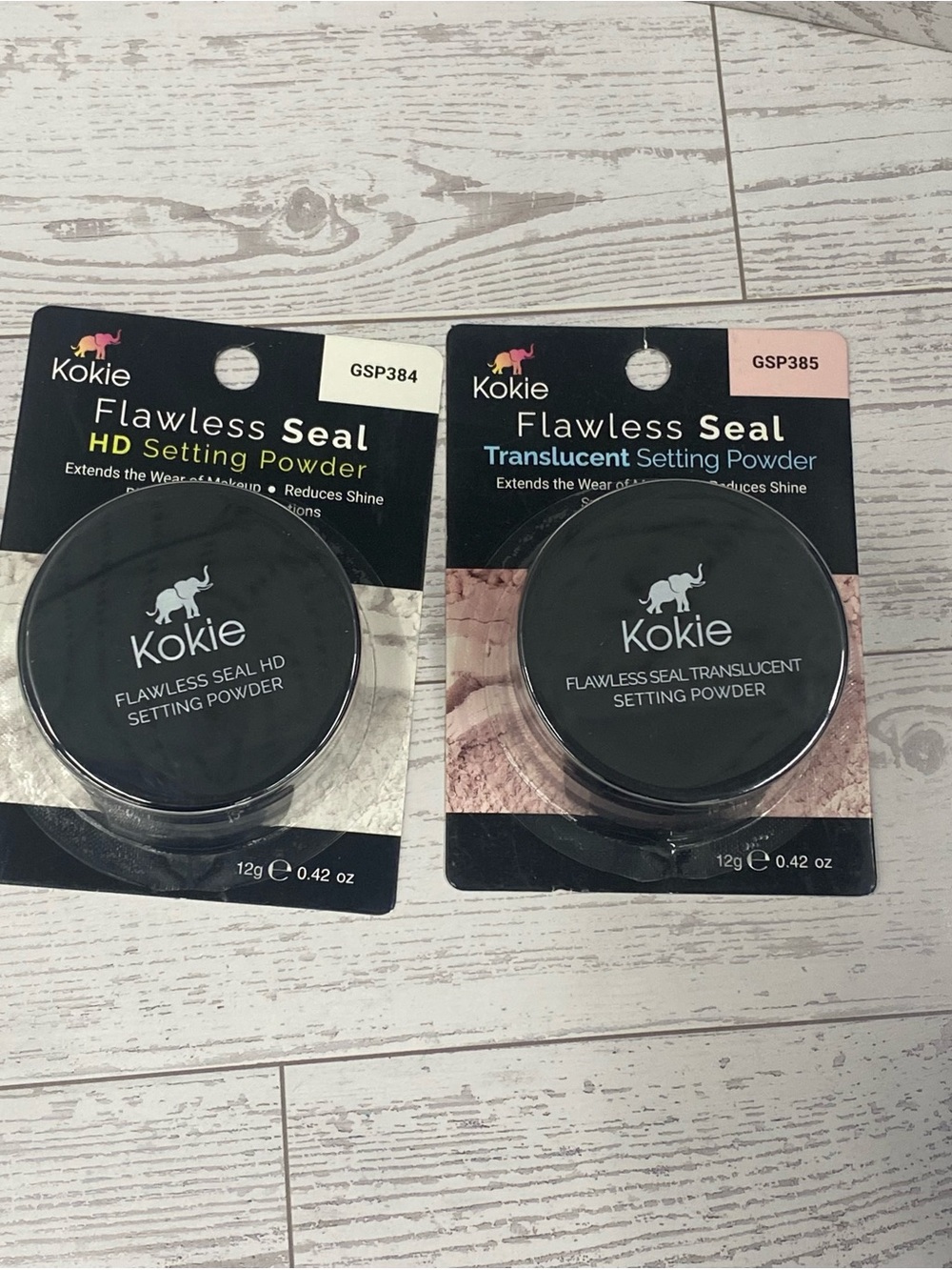 Kokie Flawless Seal Setting Powder HD & Translucent 2 pack